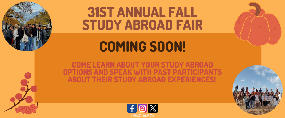 Coming Soon Fall 2025 Study Abroad Fair Banner