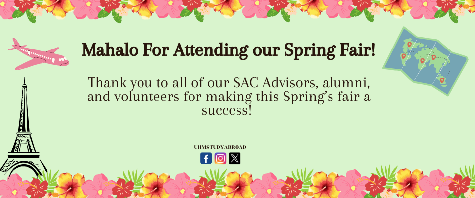 Spring 2026 Study Abroad fair - Thank you (banner)